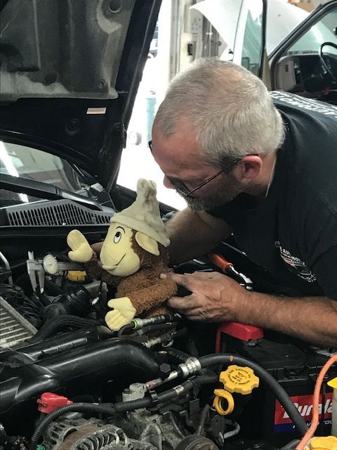 Mechanic at work in the shop